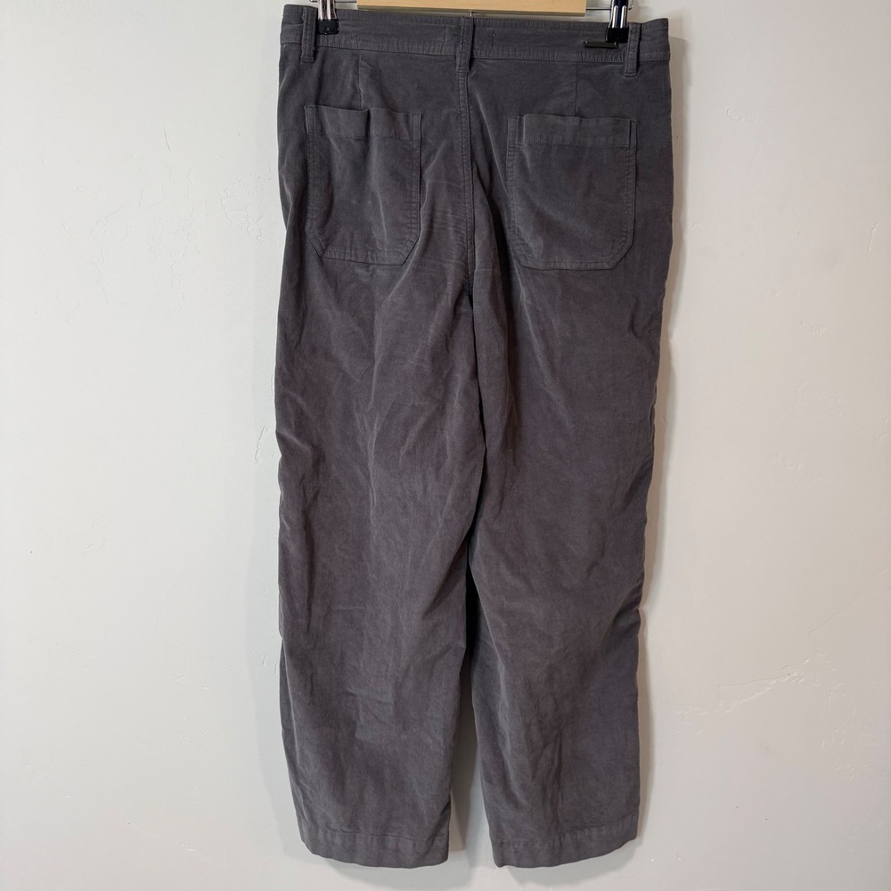 Carve Designs Womens Corduroy Pants 8 Gray Straight Leg Organic Cotton Stretch - Picture 6 of 7